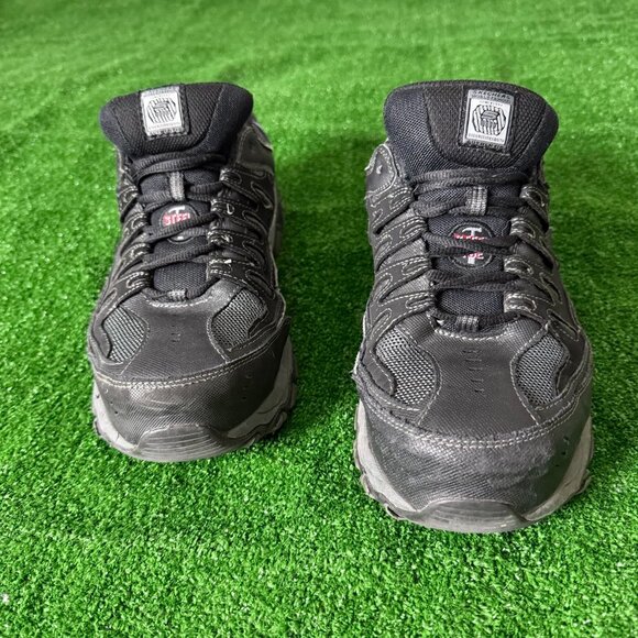 Skechers Cankton Men's Memory Foam Round Steel Toe Work Leather Shoes Size 10.5 - Picture 2 of 12